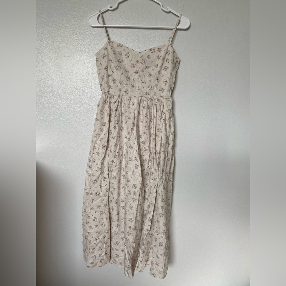 H&M floral linen dress